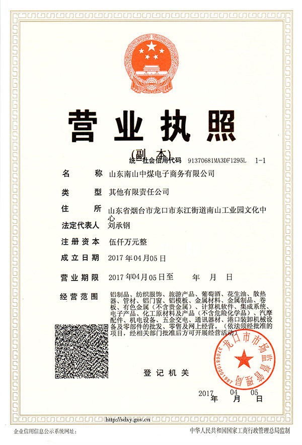 Warmly Congratulate Shandong Nanshan Zhongmei E-commerce Co., Ltd on Formally Establishing