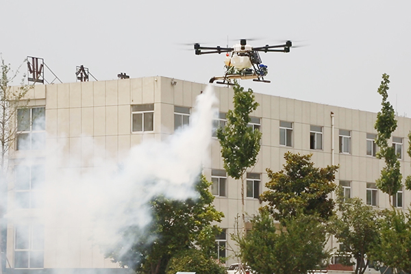 China Coal Group Independently Developed Smoke-Type Plant Protection UAV Successful Test Flight