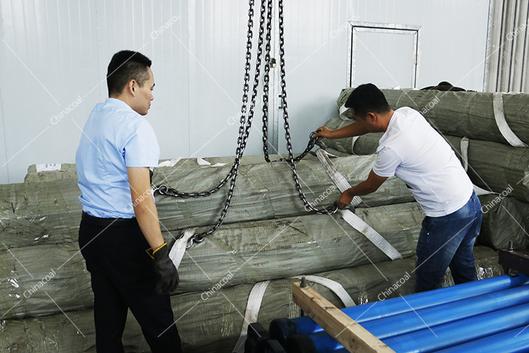 China Coal Group International Trading Co., Ltd. Exports A Group Of Anchor Rod To Foreign Via Qingdao Port